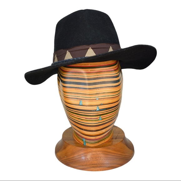 BRIXTON Venice fedora black hat NWT sz S - Picture 2 of 4